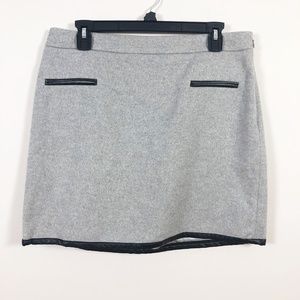Club Monaco Gray Mini Skirt